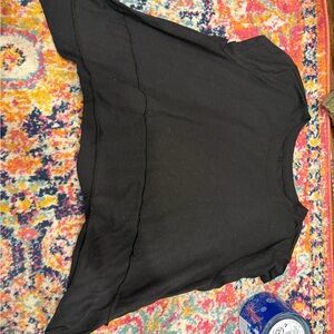 Black Cropped T-Shirt